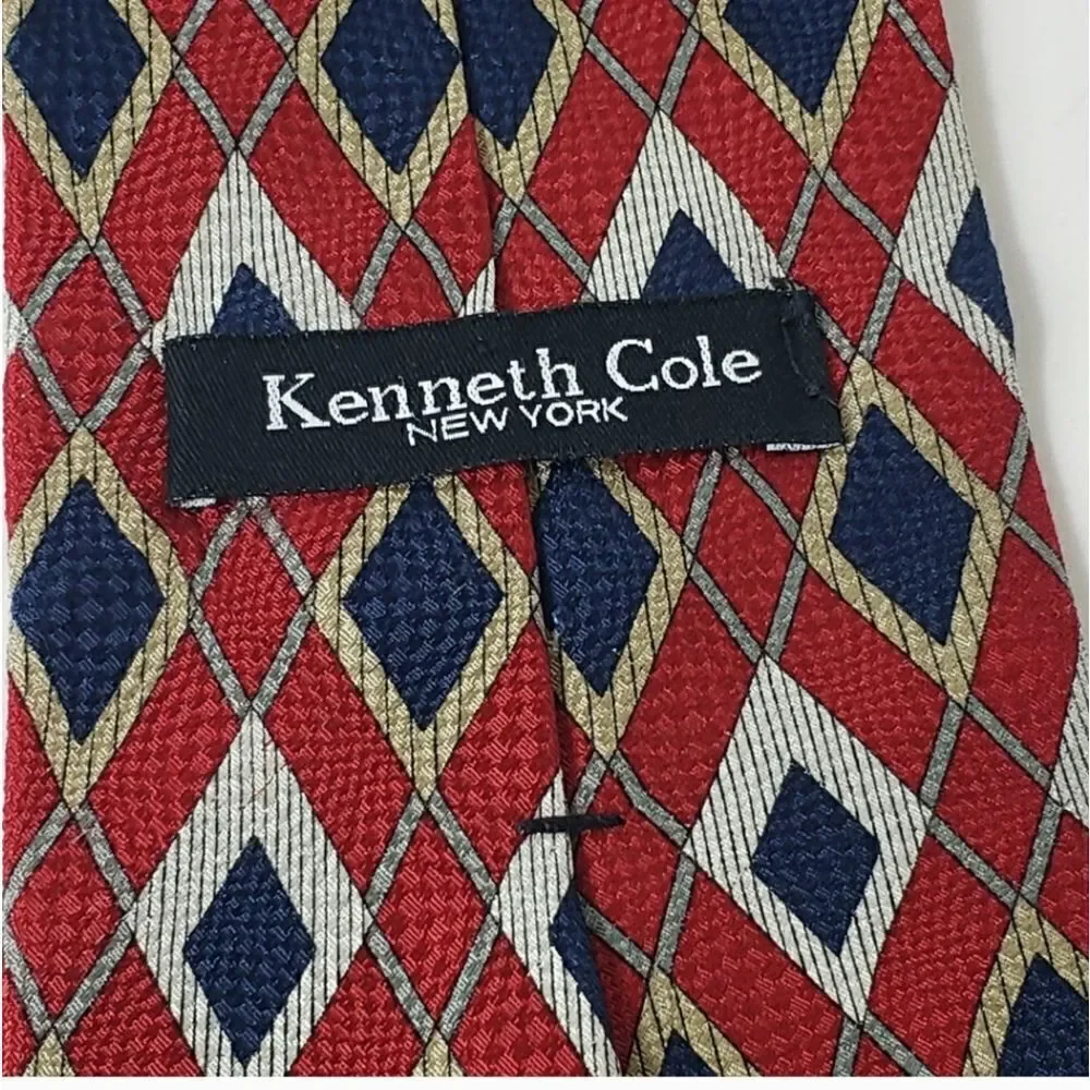 KENNETH COLE NEW YORK Geometric Print Classic Neck Tie